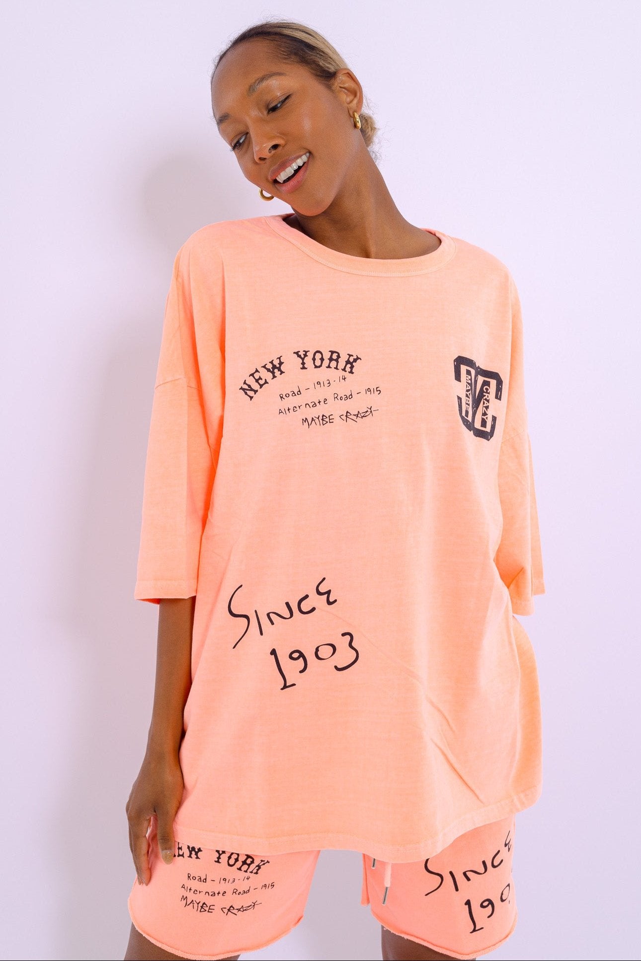 New York MC New Logo T-Shirt - Dropped Shoulders, Screenprint, Made in Korea, 100% Cotton