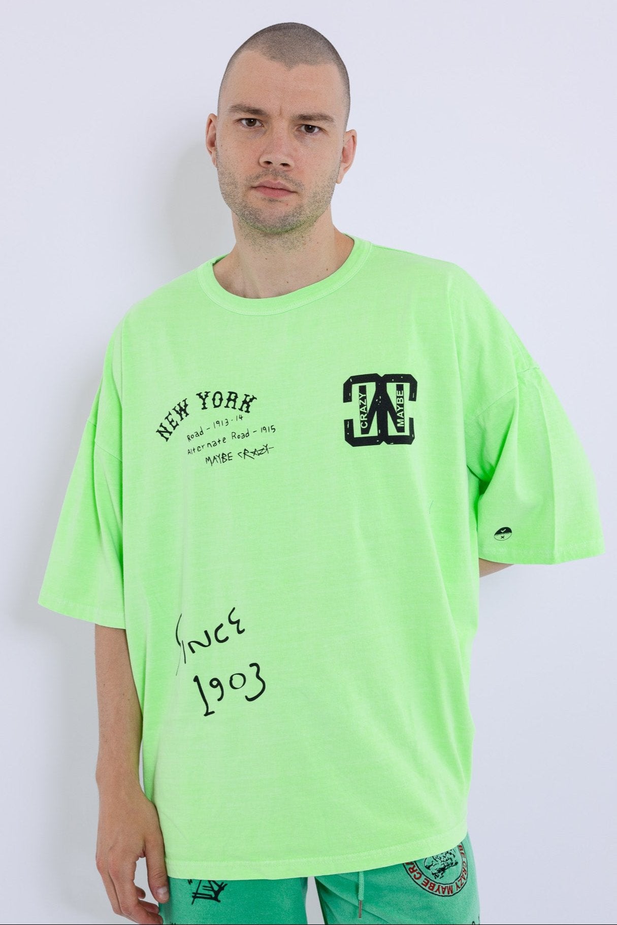 New York MC New Logo T-Shirt - Dropped Shoulders, Screenprint, Made in Korea, 100% Cotton