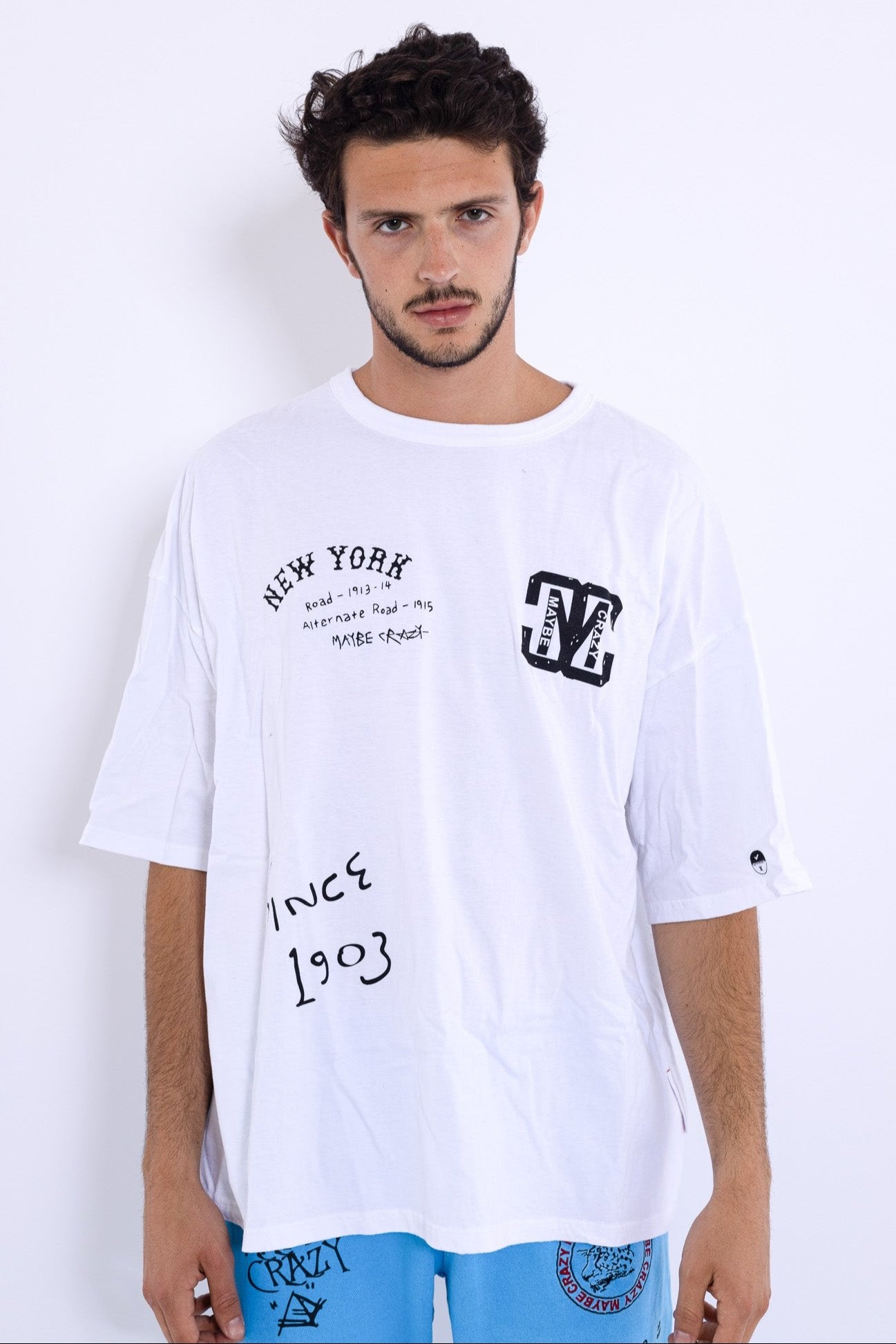 New York MC New Logo T-Shirt - Dropped Shoulders, Screenprint, Made in Korea, 100% Cotton